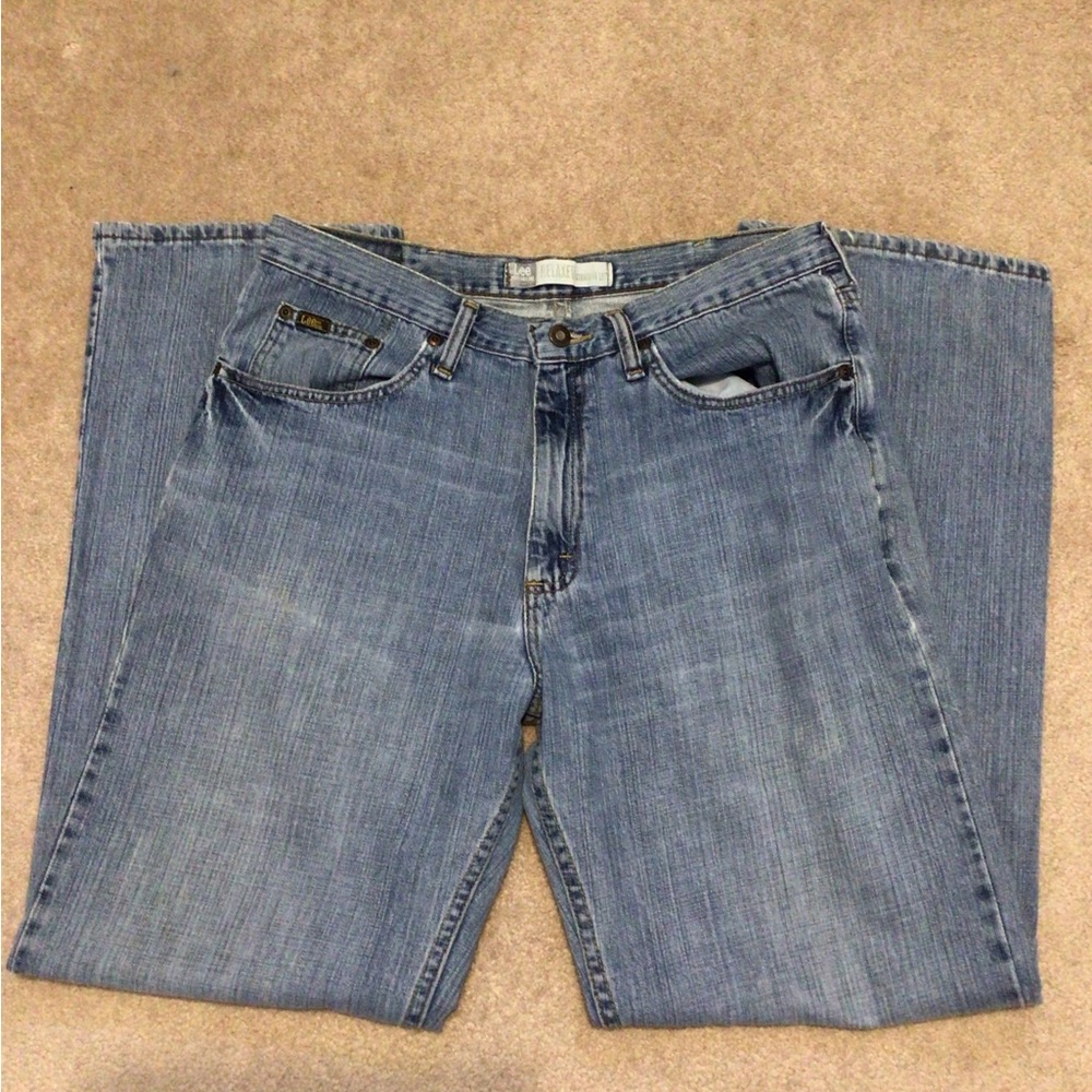 Lee Premium Relaxed Straight Blue Jeans, 34x32